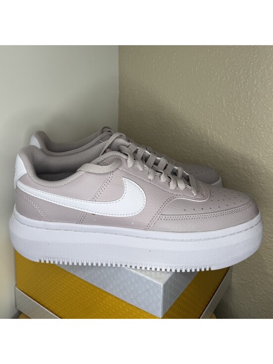 Nike Shoes - Nike Court Vision Alta DM0113-005 Women’s Size 10 Platform Sneakers Pink EUC